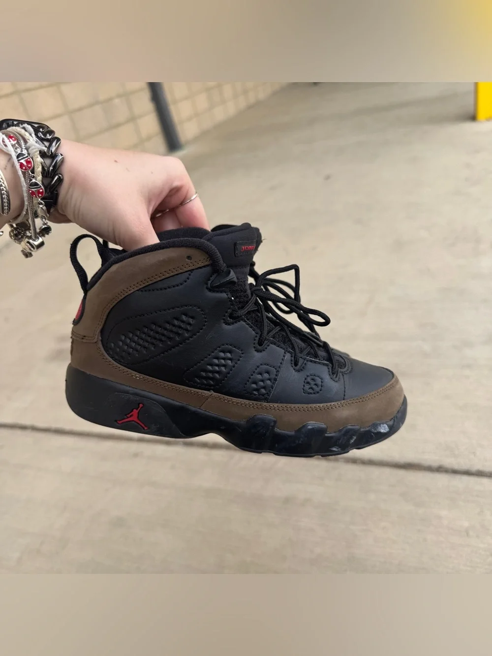 Kids Air Jordan 9 Retro “Olive”